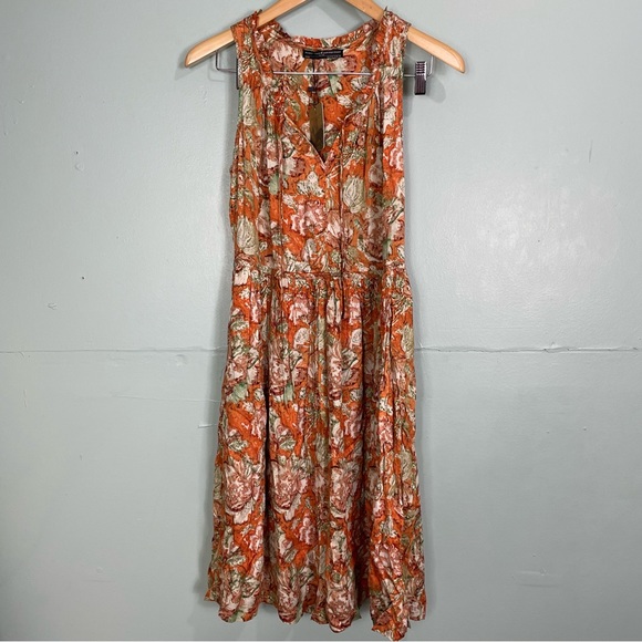 Peruvian Connection Matanzas Tank Dress Floral sz 8 Medium 984259 - Picture 8 of 14